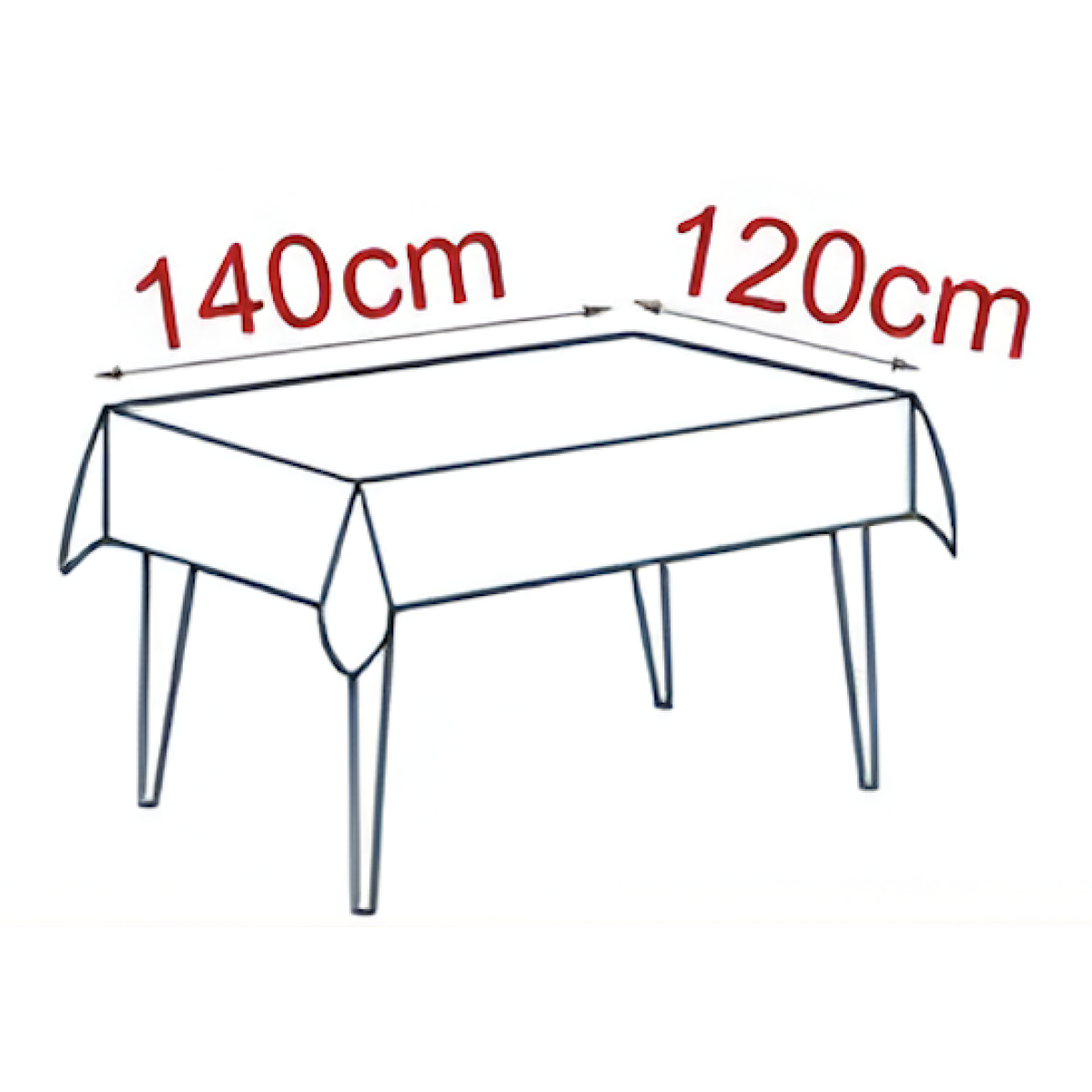 Διάφανο Προστατευτικό Τραπεζομάντηλο PVC 120x140cm 3283402 - Image 2