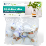 Διακοσμητικές Γυάλινες Μπίλιες 25mm 12τμχ Kmt Style 2208695