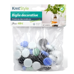 Διακοσμητικές Γυάλινες Πετρούλες 48τμχ Kmt Style 2208701