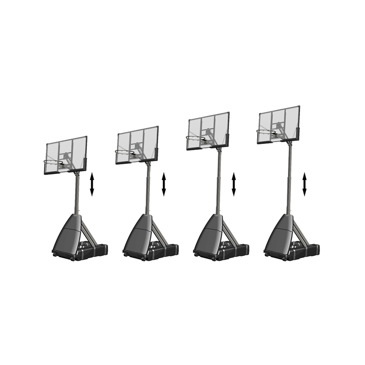 Life Sport Μπασκέτα με βάση A027F Αναδιπλούμενη - Image 9