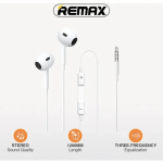 Ενσύρματα Ακουστικά Earbud Με Μικρόφωνο Jack 3.5mm Λευκά Remax RM-570 - Image 2