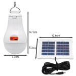 Επαναφορτιζόμενη Ηλιακή Λάμπα LED 30W 2000lm με Ηλιακό Πάνελ & Type-C HT-669A