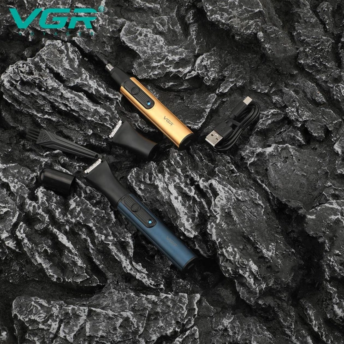 Επαναφορτιζόμενο Trimmer 2 Σε 1 Με USB VGR V-626 - Image 3