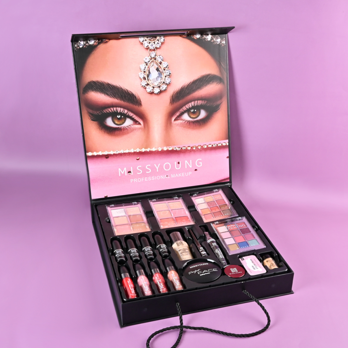 Επαγγελματικό Σετ Μακιγιάζ All-in-One – Πλήρες Makeup Kit με Παλέτες, Κραγιόν & Αξεσουάρ GM24059 - Image 6
