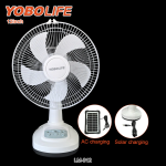 Επιτραπέζιος Ανεμιστήρας 12'' Με Φωτισμό LED & Ηλιακή Φόρτιση Yobolife LM-812 - Image 6