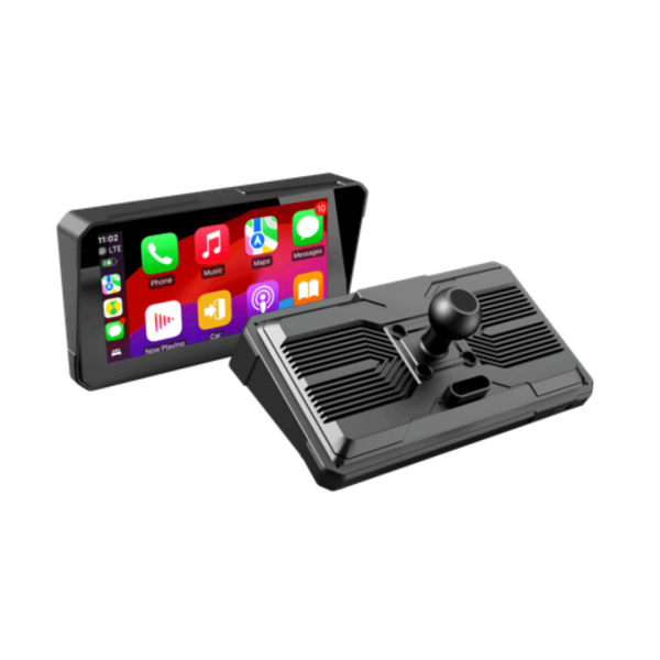 Έξυπνη Οθόνη Μοτοσυκλέτας 6" Με Wireless CarPlay Android Auto DVR Και Διπλή Κάμερα