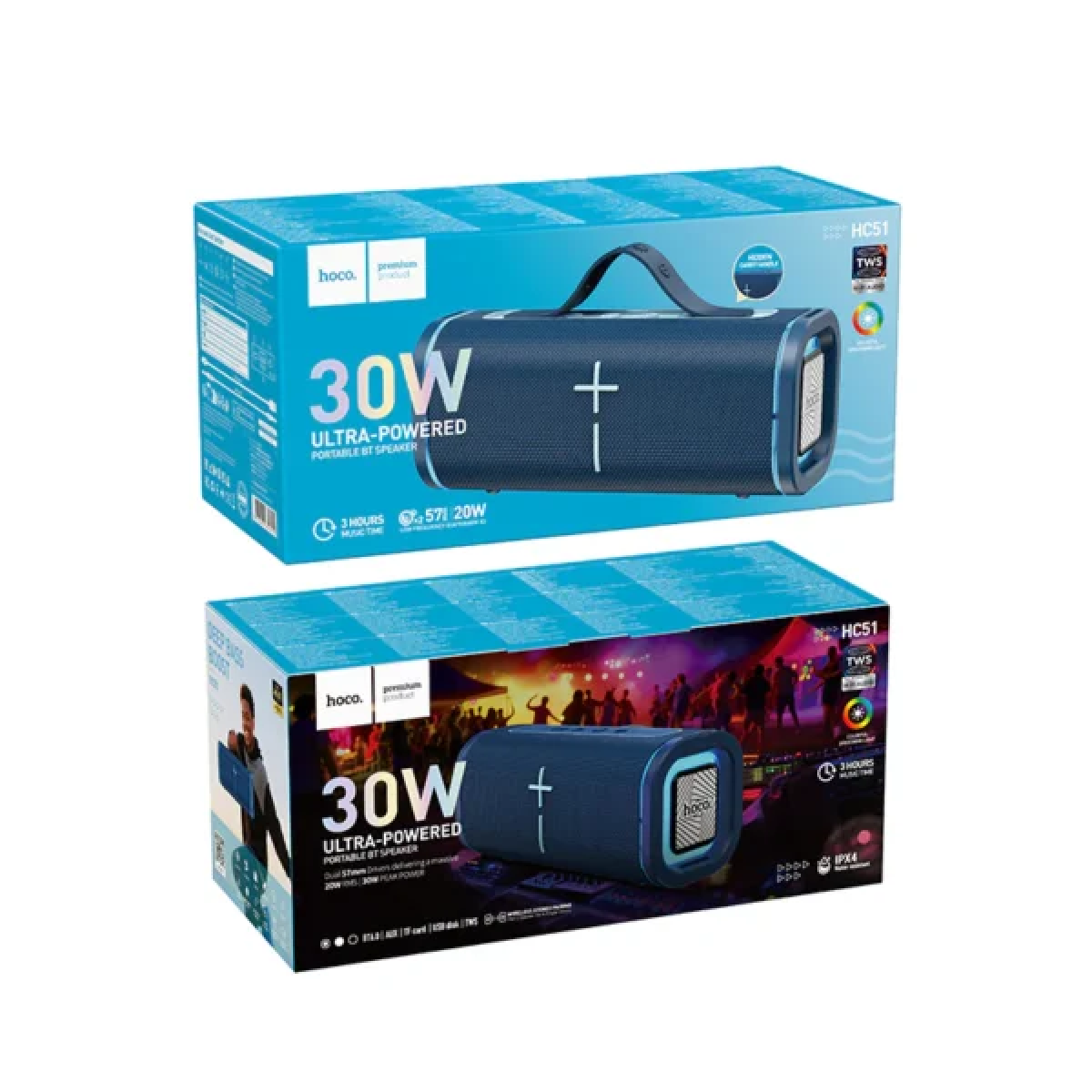Φορητό Bluetooth Ηχείο 20W με Bluetooth 6.0, USB, TF, TWS και Επαναφορτιζόμενη Μπαταρία HOCO HC51 Soul - Image 5