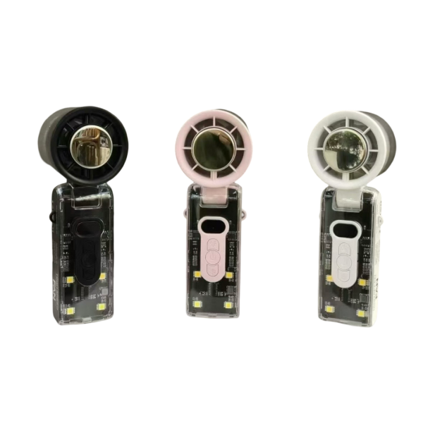 Φορητός Turbo Ανεμιστήρας Χειρός USB Επαναφορτιζόμενος με Ένδειξη Μπαταρίας FC8