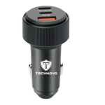 Φορτιστής Αυτοκινήτου 78W Με 2 USB-C PD Και USB-A QC3.0 Technovo TN-B023