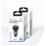Φορτιστής Αυτοκινήτου 78W Με 2 USB-C PD Και USB-A QC3.0 Technovo TN-B023