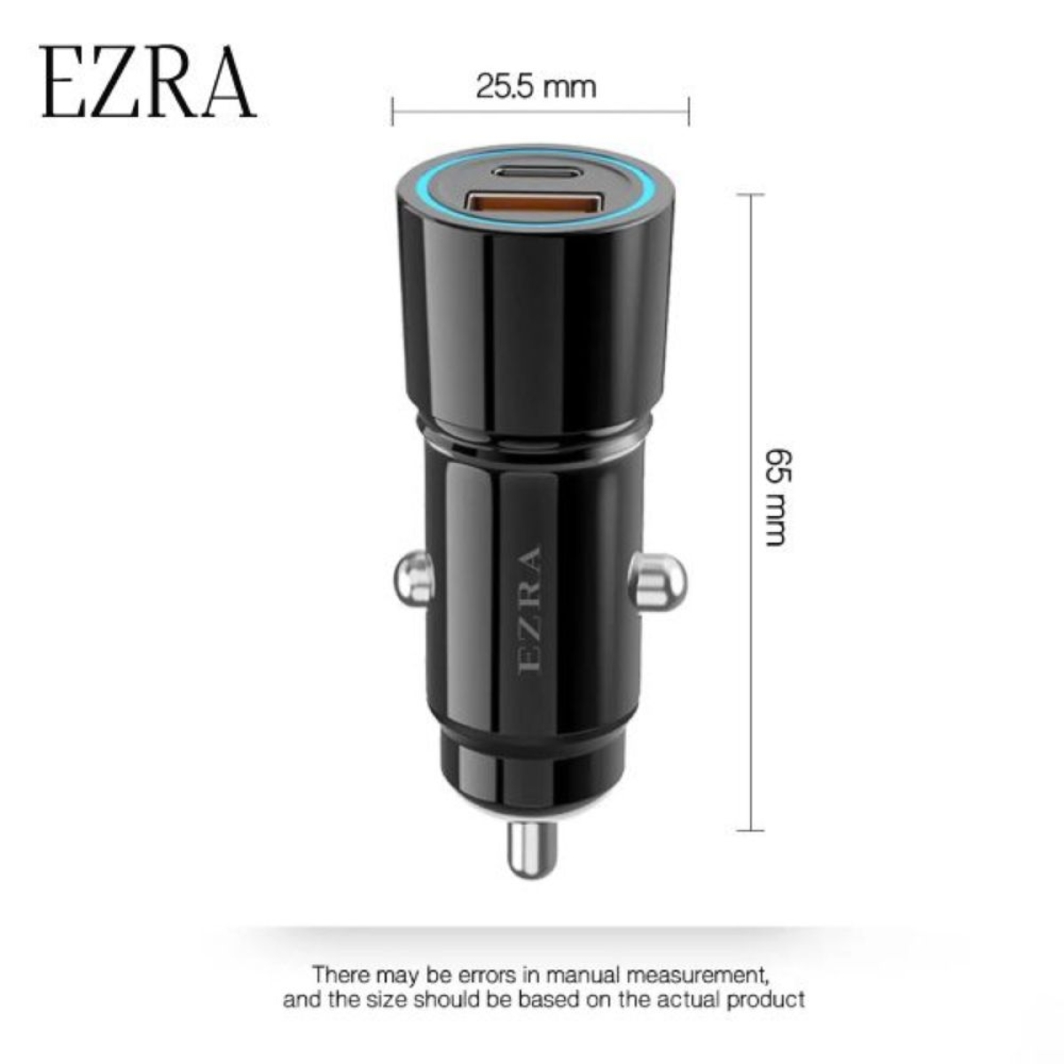 Φορτιστής Αυτοκινήτου Ezra CR57 με USB-A & USB Type-C
