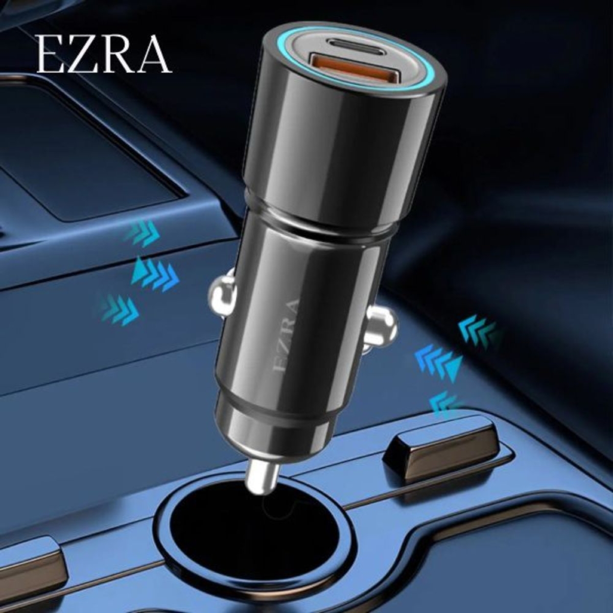 Φορτιστής Αυτοκινήτου Ezra CR57 με USB-A & USB Type-C