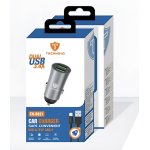 Φορτιστής Αυτοκινήτου USB 3.4A Με Καλώδιο USB Σε Lightning 1m Technovo TN-B021