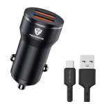 Φορτιστής Αυτοκινήτου USB 3.4A Με Καλώδιο USB Σε USB-C 1m Technovo TN-B020