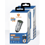 Φορτιστής Αυτοκινήτου USB 3.4A Με Καλώδιο USB Σε USB-C 1m Technovo TN-B022 - Image 2
