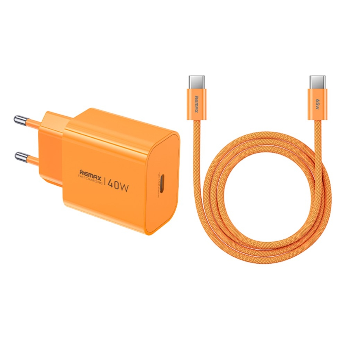 Φορτιστής Ταχείας Φόρτισης GaN 40W USB-C PD Με Καλώδιο USB-C 65W Remax CA10 - Image 2