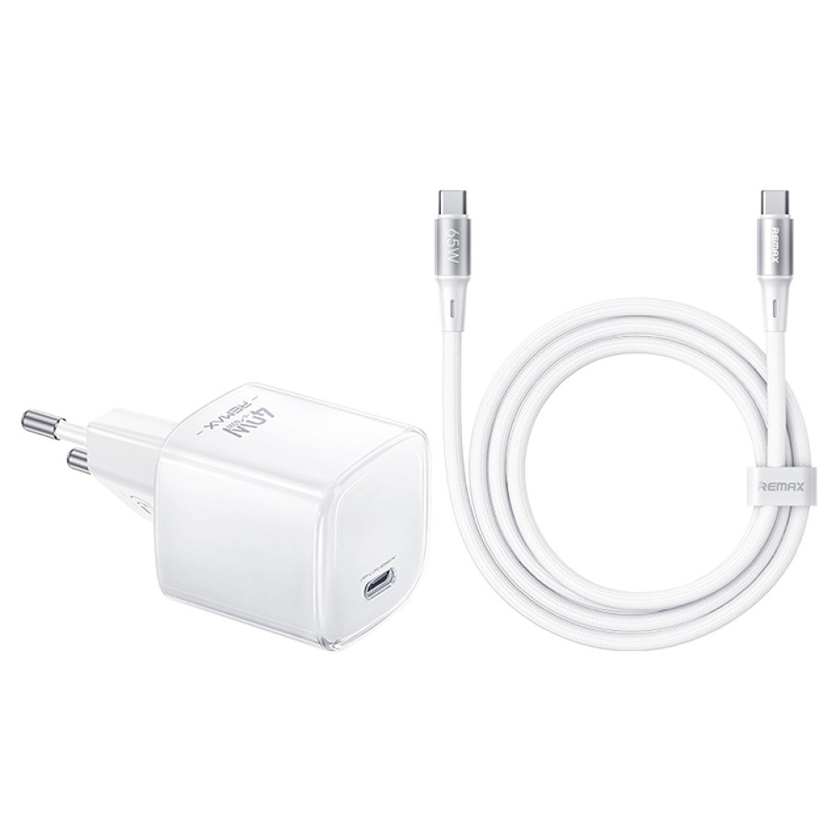 Φορτιστής Ταχείας Φόρτισης GaN 60W USB-C PD Με Καλώδιο USB-C Remax CA-26 - Image 2