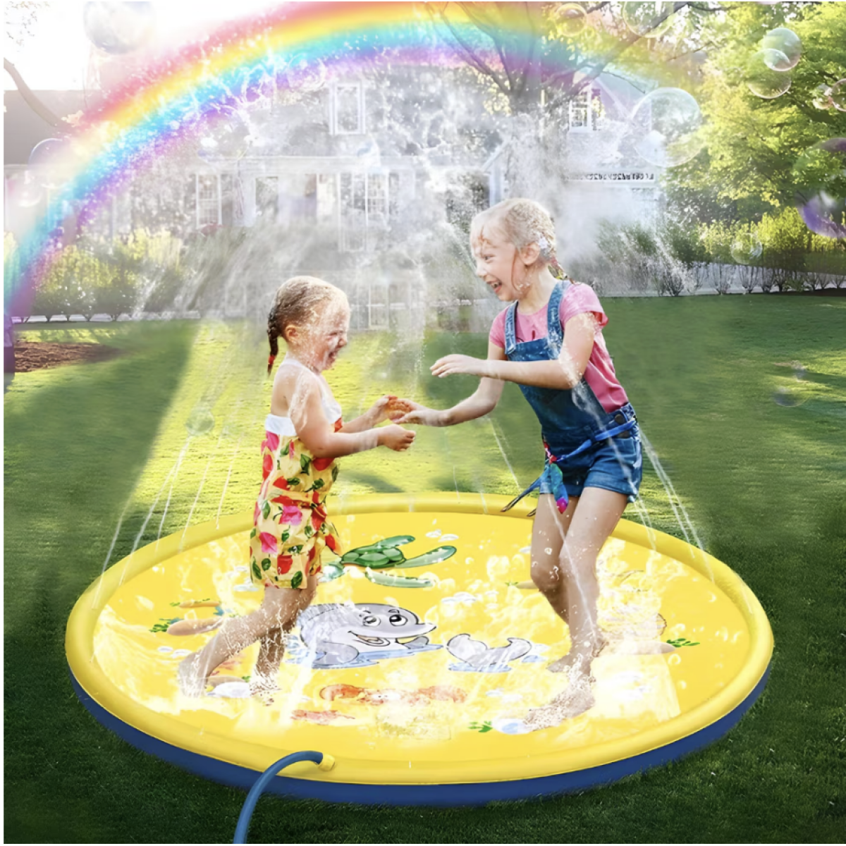 Φουσκωτό Splash Pad Με Συντριβάνι Νερού 170cm Κίτρινο - Image 6