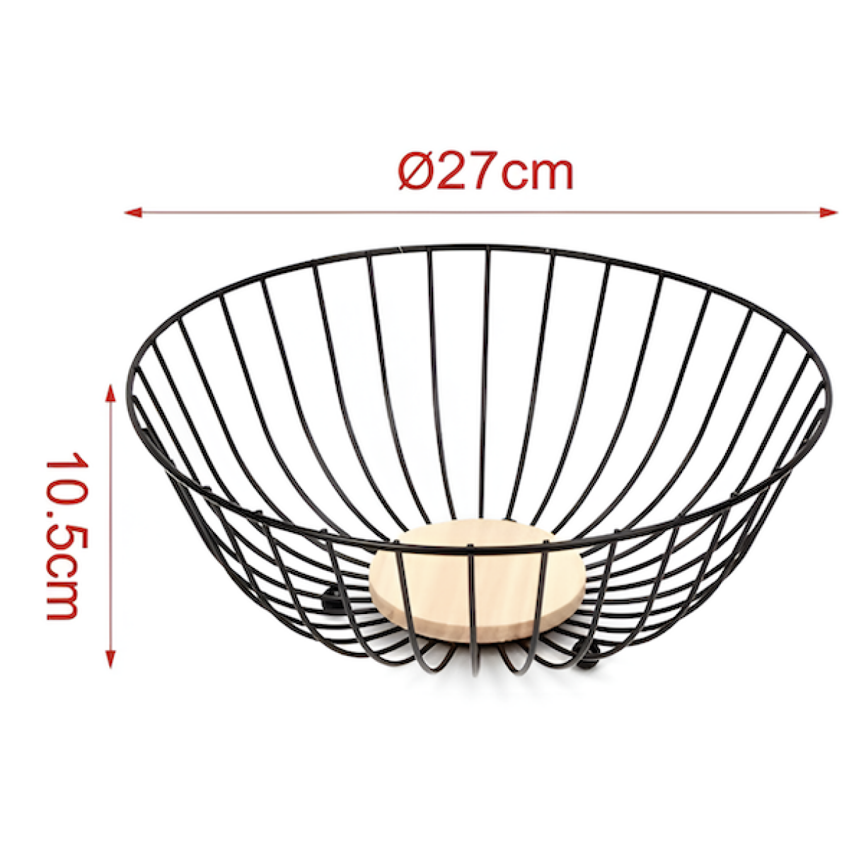 Φρουτιέρα Μεταλλική 27cm Μαύρη 2406775 - Image 3