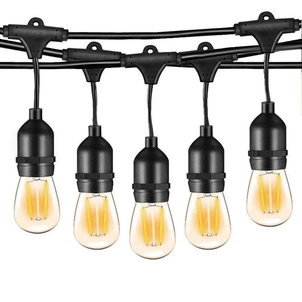 Γιρλάντα Με 10 Λάμπες LED G50 με Φυσικό Λευκό Φωτισμό 220V IP65