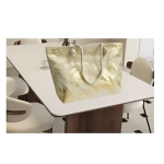 Γυναικεία Τσάντα Θαλάσσης Xρυσή 53x35x15cm 88378