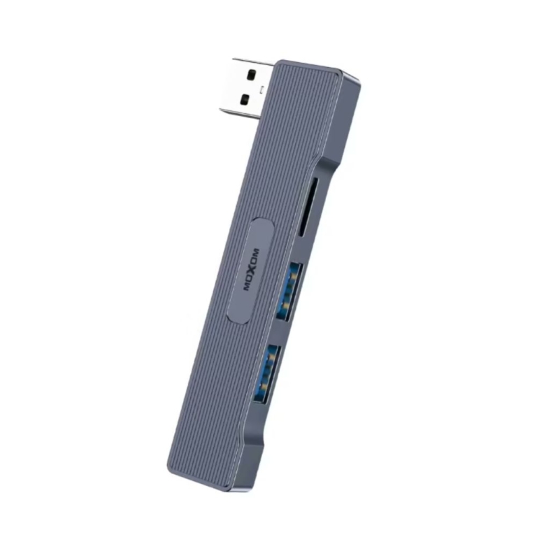 Hub USB MOXOM MX-HB11 4 σε 1 με USB 3.0 και Αναγνώστη Καρτών SD