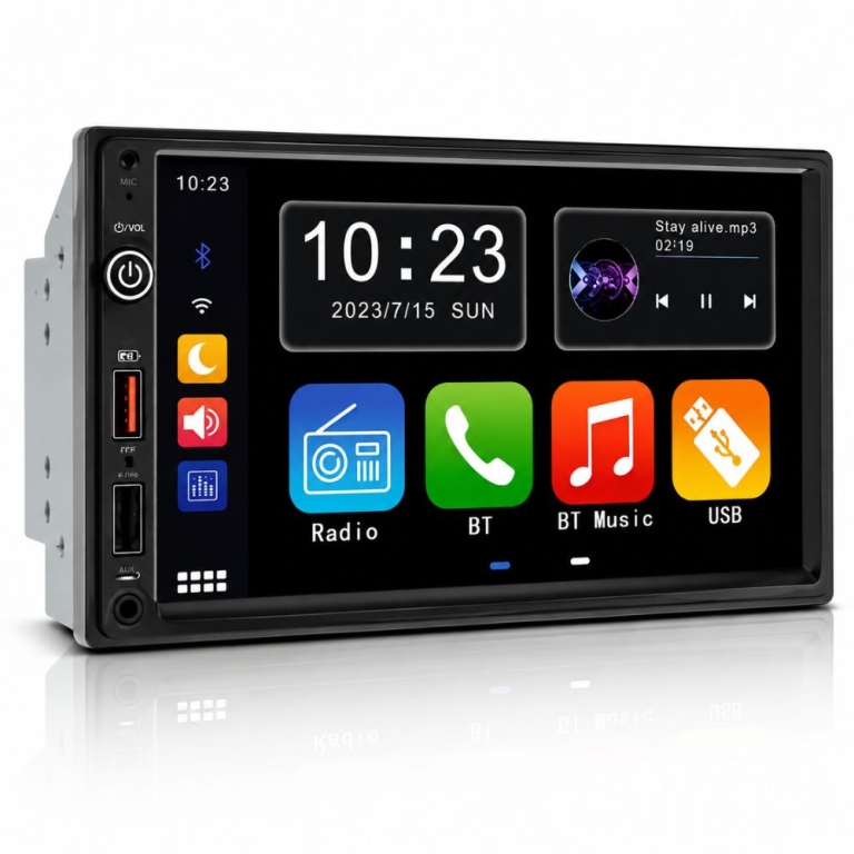 Ηχοσύστημα Αυτοκινήτου 2DIN Bluetooth/MP5 Player/FM/USB με Οθόνη Αφής 7", Apple CarPlay & Mirror Link 7050CP