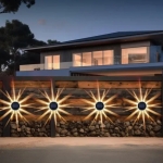 Ηλιακά Φωτιστικά Κήπου Τοίχου LED Solar Light 2τμχ