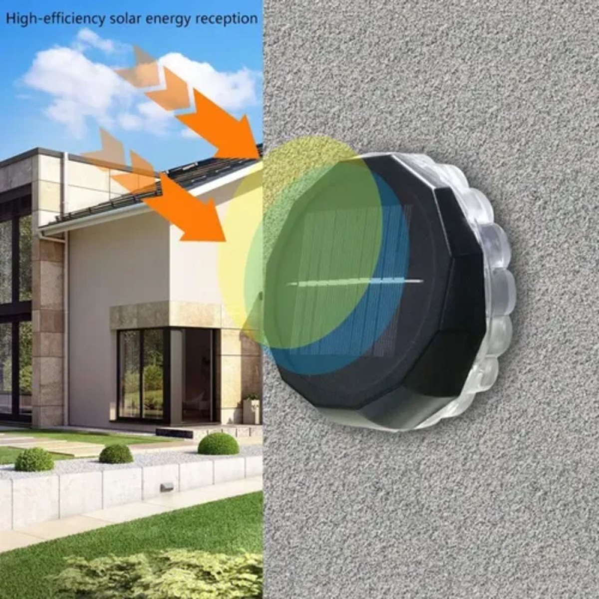 Ηλιακά Φωτιστικά Κήπου Τοίχου LED Solar Light 2τμχ