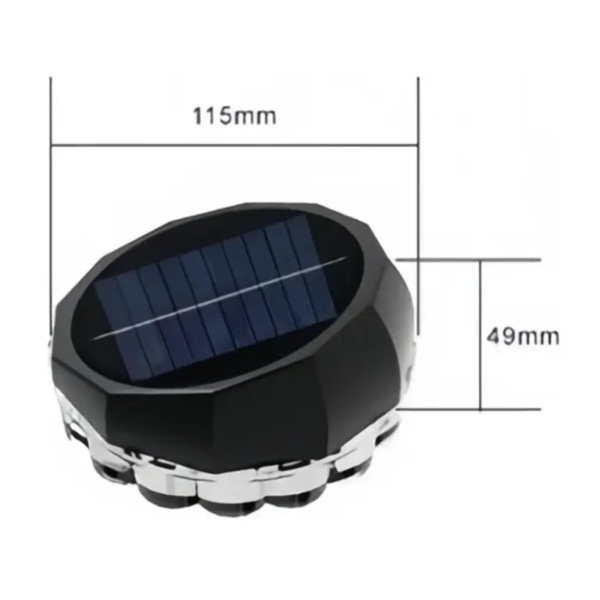 Ηλιακά Φωτιστικά Κήπου Τοίχου LED Solar Light 2τμχ