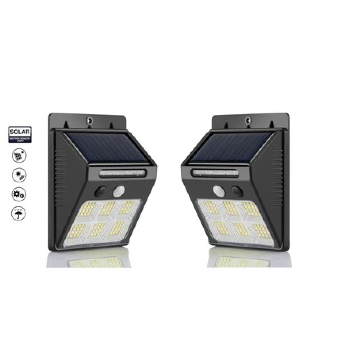 Ηλιακό Επιτοίχιο Φωτιστικό 350lm με 6 LED & Αισθητήρα Κίνησης Andowl Q-61
