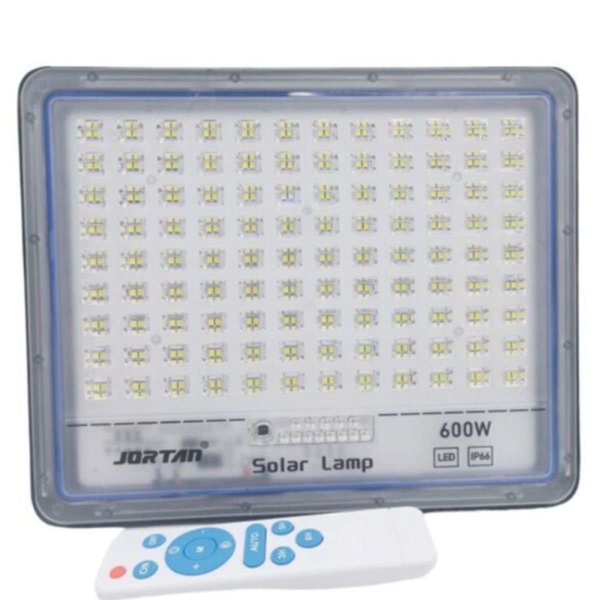 Jortan Στεγανός Ηλιακός Προβολέας LED 600W Ψυχρό Λευκό με Τηλεχειριστήριο IP66 RL-JT-BS600W-TFTZ