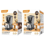 Καφετιέρα Φίλτρου 2 σε 1 για Καφέ & Τσάι 0.6L 550W με Γυάλινη Κανάτα KAKUSIGA KSC-1584 - Image 4
