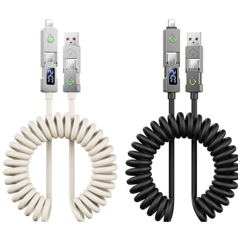 Καλώδιο Φόρτισης 4 Σε 1 Με Ψηφιακή Ένδειξη 240W 1.2m Remax CB31