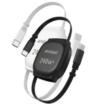 Καλώδιο Φόρτισης Και Μεταφοράς Δεδομένων USB-C Σε USB-C 240W 1m Andowl Q-SJ606
