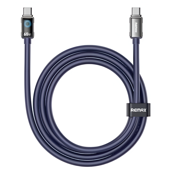 Καλώδιο Φόρτισης Και Μεταφοράς Δεδομένων USB Type-C Σε USB Type-C 65W 1.2m Remax CB19