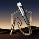 Καλώδιο Ήχου Lightning Σε 3.5mm AUX 1.2m Μαύρο Remax CB08 - Image 3