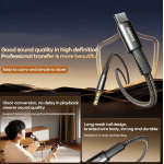 Καλώδιο Ήχου USB Type-C Σε 3.5mm AUX 1.2m Μαύρο Remax CB08 - Image 2