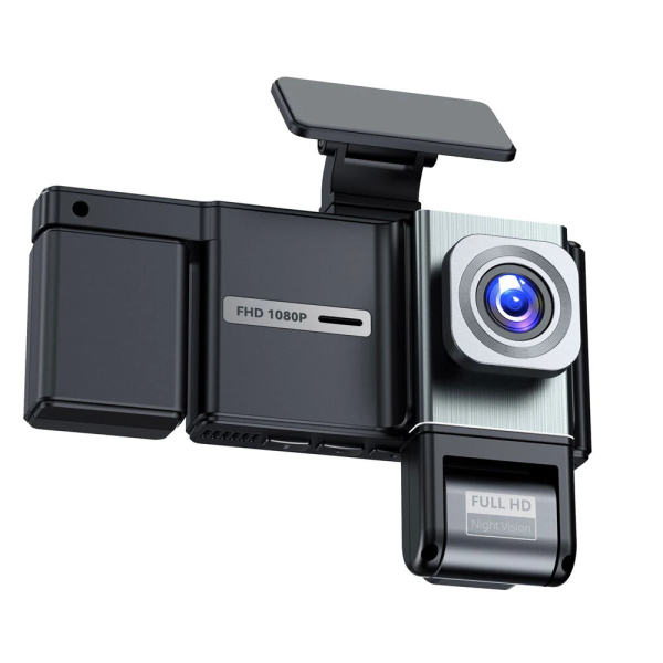 Κάμερα Αυτοκινήτου Quad Lens WiFi Με Οθόνη IPS 3" Και Καταγραφή 1080P