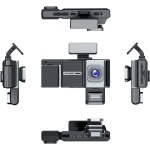Κάμερα Αυτοκινήτου Quad Lens WiFi Με Οθόνη IPS 3" Και Καταγραφή 1080P - Image 9
