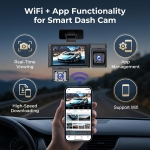 Κάμερα Αυτοκινήτου Quad Lens WiFi Με Οθόνη IPS 3" Και Καταγραφή 1080P - Image 4