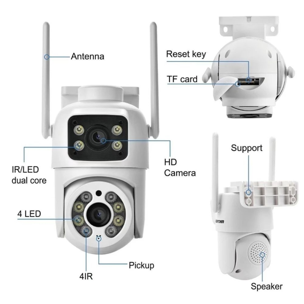 Κάμερα Ασφαλείας WiFi Εξωτερικού Χώρου IP66 – JT-8660