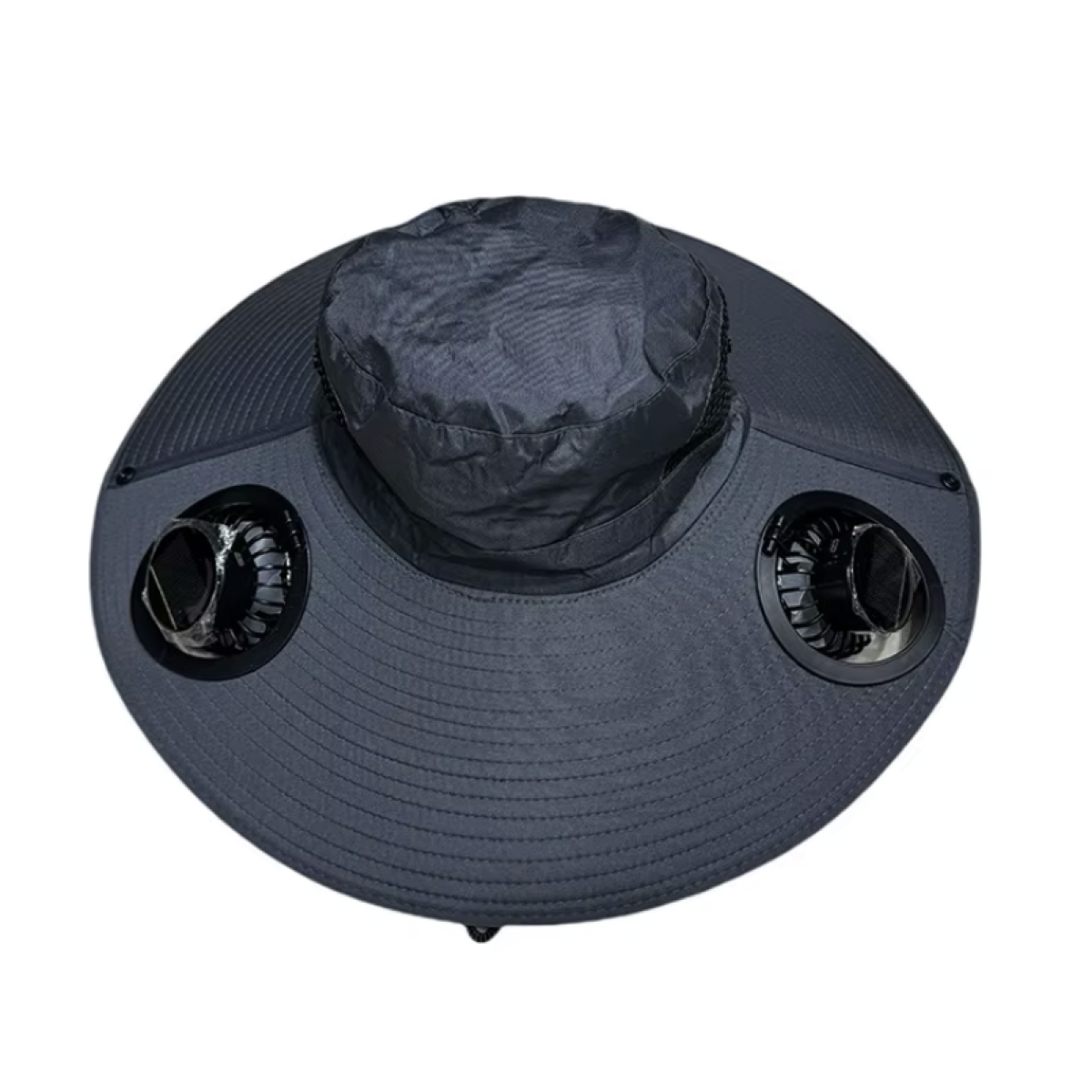 Καπέλο Ηλίου Με Διπλό Ηλιακό Ανεμιστήρα USB Και Ρυθμιζόμενες Ταχύτητες - Image 3