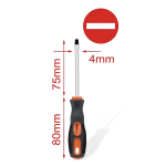 Κατσαβίδι Ίσιο 4x75mm Kmt Tools 2308933 - Image 3