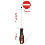 Κατσαβίδι Ίσιο 6x150mm Kmt Tools 2308945 - Image 3