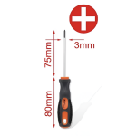 Κατσαβίδι Σταυρός PH0 3x75mm Kmt Tools 2308928 - Image 3