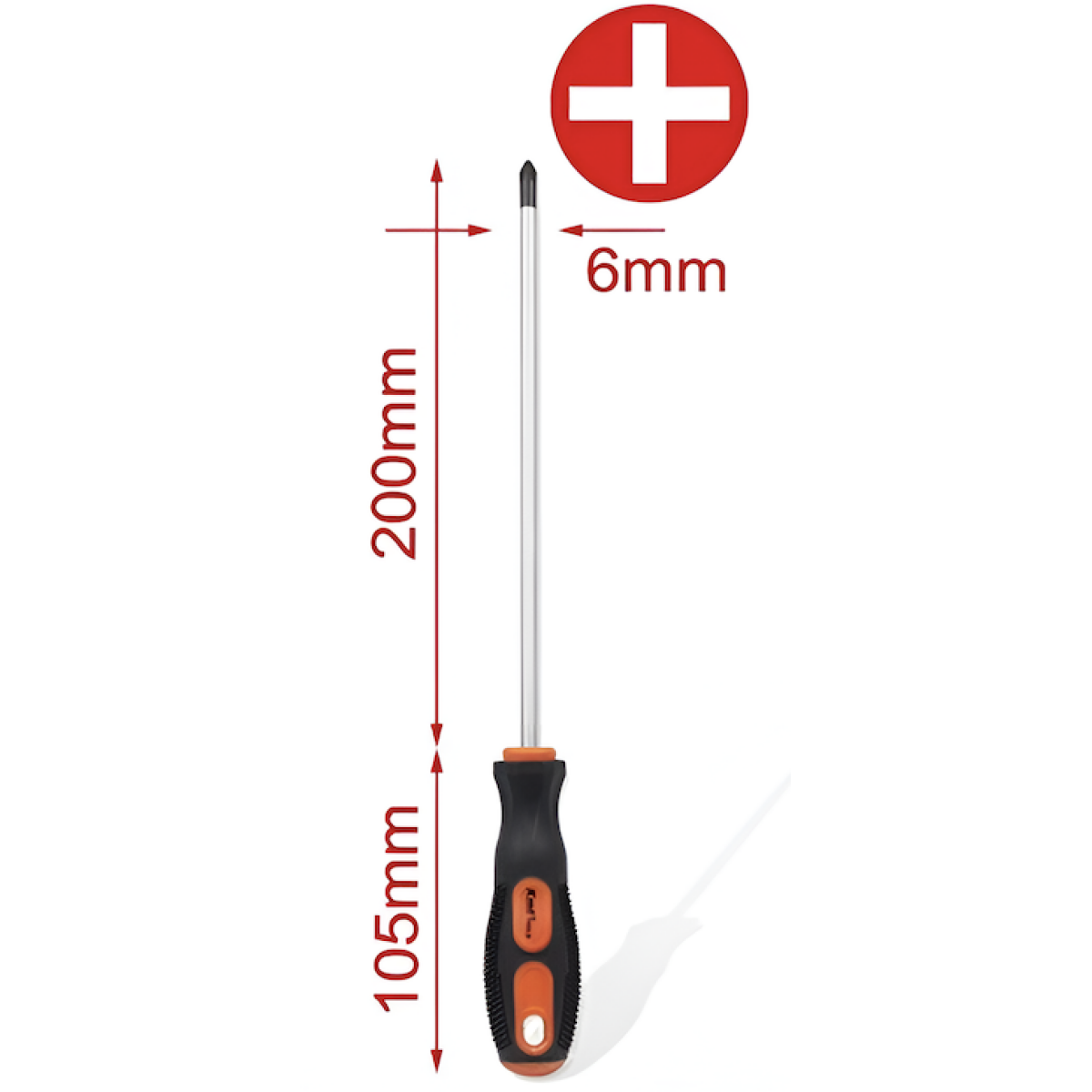 Κατσαβίδι Σταυρός PH2 6x200mm Kmt Tools 2308948 - Image 3