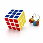 Κύβος Ταχύτητας 3x3 με Μπρελόκ Mini Magic Cube