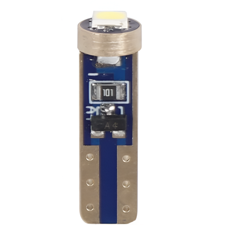 Λάμπα Αυτοκινήτου LED T5 CANBUS Κεχριμπαρί 12V 0.8W Σετ 2τμχ 2000479