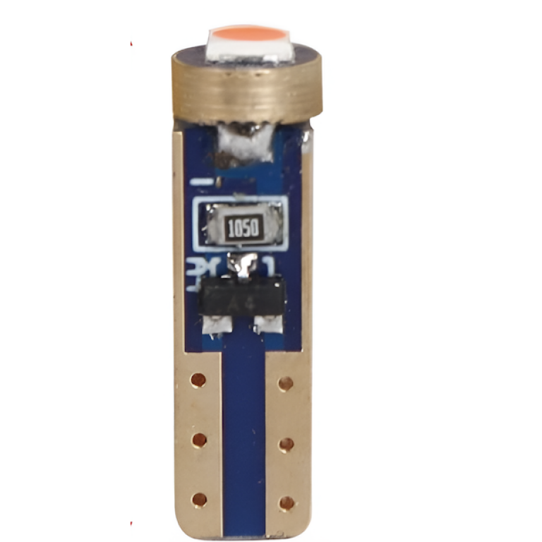 Λάμπα Αυτοκινήτου LED T5 CANBUS Κόκκινη 12V 0.8W Σετ 2τμχ 2000477